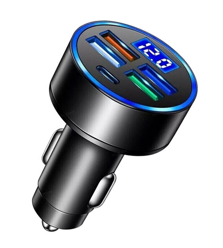 5 USB Port Super Fast Car Charger Adapter For iPhone Samsung Android Cell Phone