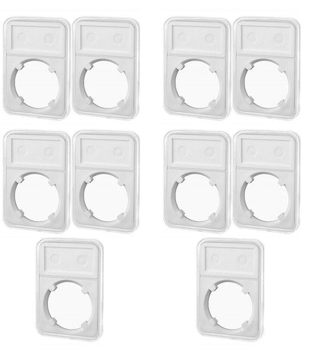 10pcs Coin Display Slabs 38mm Graded Storage for MORGAN/PEACE/IKE SILVER DOLLAR