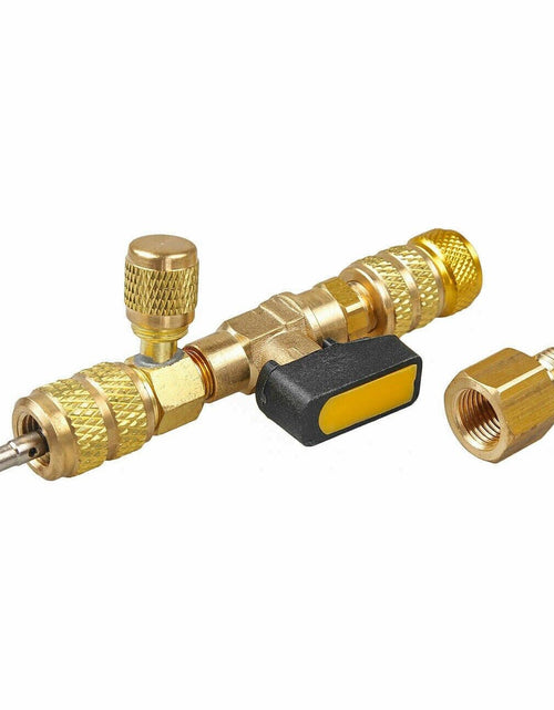 Load image into Gallery viewer, HVAC Tool AC Schrader Valve Core Remover Dual Size 1/4 and 5/16 Port Installer
