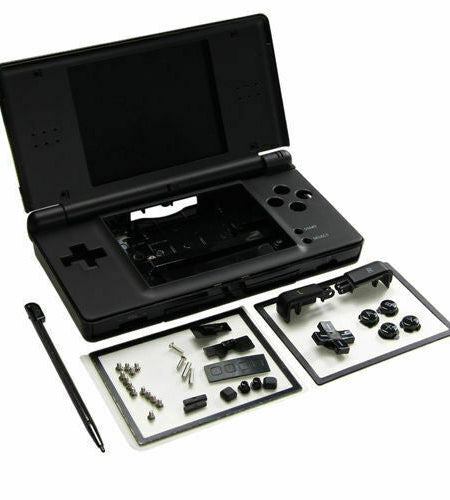 Full Replacement Housing Shell Screen Lens Black For OEM Nintendo DS Lite NDSL