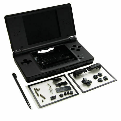 Load image into Gallery viewer, Full Replacement Housing Shell Screen Lens Black For OEM Nintendo DS Lite NDSL
