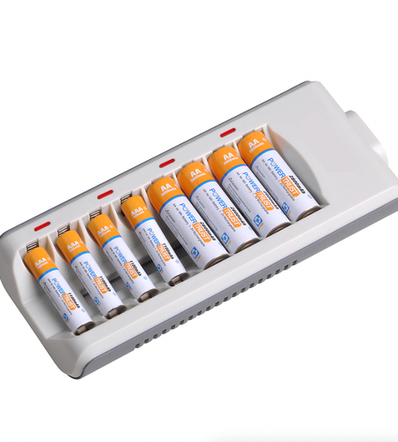 8 Slot Battery Charger For Ni-MH Ni-CD AA AAA Rechargeable Batteries Fast Charge