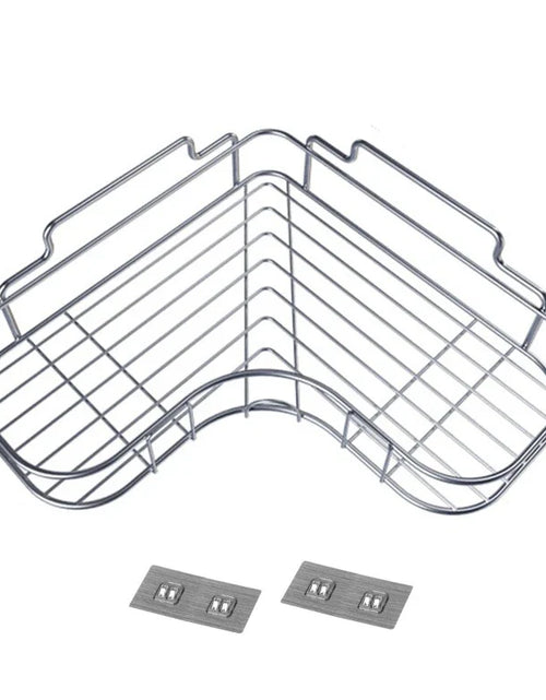 Load image into Gallery viewer, Shower Caddy Shelf Bathroom Corner Bath Storage Holder Organizer Triangular Rack
