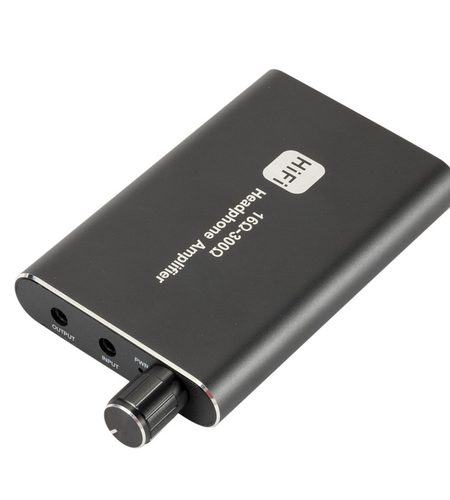 16-300Ω HIFI Headphone Amplifier Portable Earphone AMP 3.5mm w/ Audio USB Cable