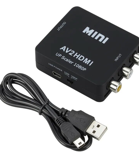 RCA to HDMI Converter Adapter AV 1080P For TV Audio Video Composite CVBS AV2HDMI