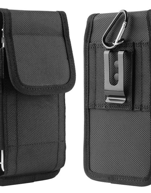 Load image into Gallery viewer, Vertical Cell Phone Holster Pouch Wallet Case With Belt Clip For iPhone Samsung
