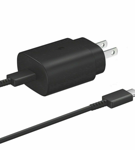 25w Super Fast Charger Type USB-C 10FT Cable For Samsung Galaxy S23 S22 S21 S20