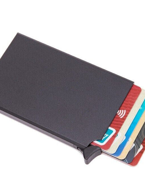 Load image into Gallery viewer, Mens RFID Blocking Slim Money Clip Carbon Fiber Wallet ID Credit Card Holder New
