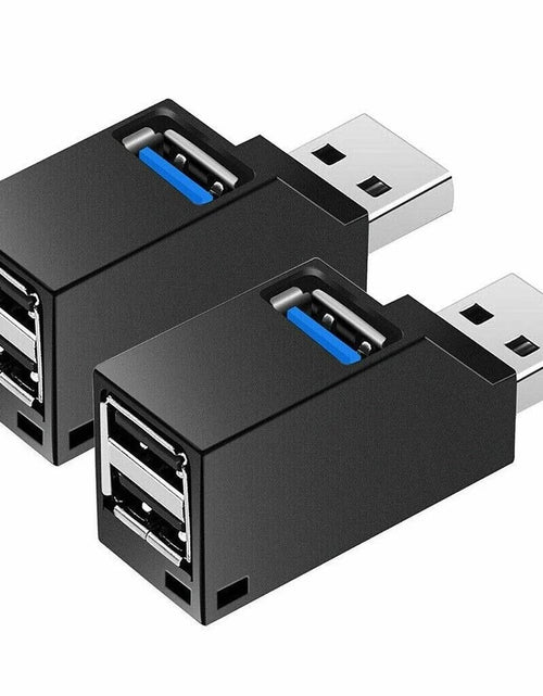 Load image into Gallery viewer, 2 Pcs 3 Port USB 3.0 Hub Portable High Speed Splitter Box For PC Notebook Laptop
