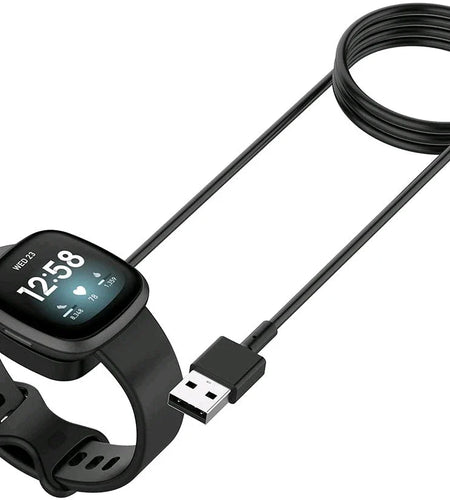 Wireless Charger For Fitbit Sense Versa 3 4 Watch USB Fast Charging Dock Cable
