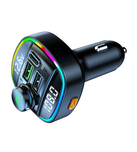 Bluetooth 5.0 Car Wireless FM Transmitter Adapter USB PD Charger AUX Hands-Free
