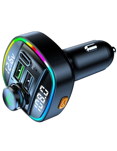 Load image into Gallery viewer, Bluetooth 5.0 Car Wireless FM Transmitter Adapter USB PD Charger AUX Hands-Free
