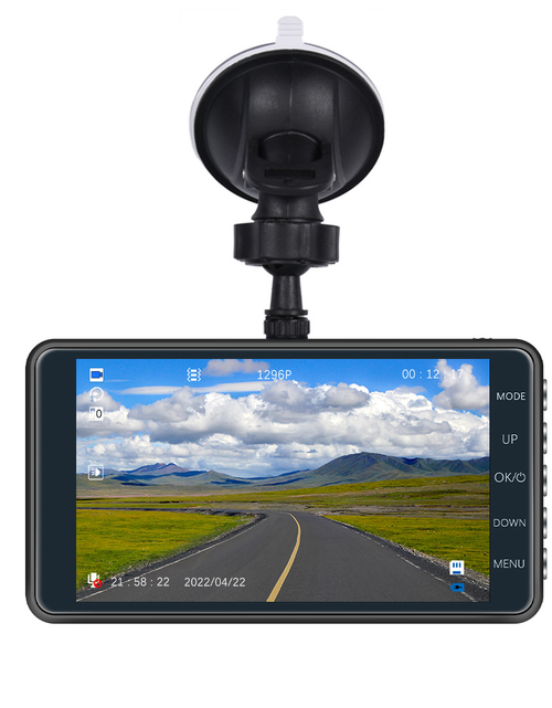 Load image into Gallery viewer, Touch Screen Dash Cam 4" 1080P Dual Lens Car DVR Recorder Front And Rear Camera
