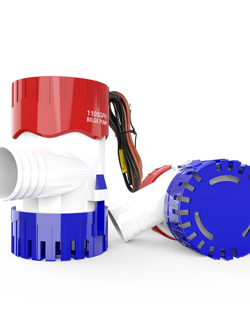Load image into Gallery viewer, 1100GPH 12V Electric Marine Submersible Bilge Sump Water Pump For Boat 3/4" Hose

