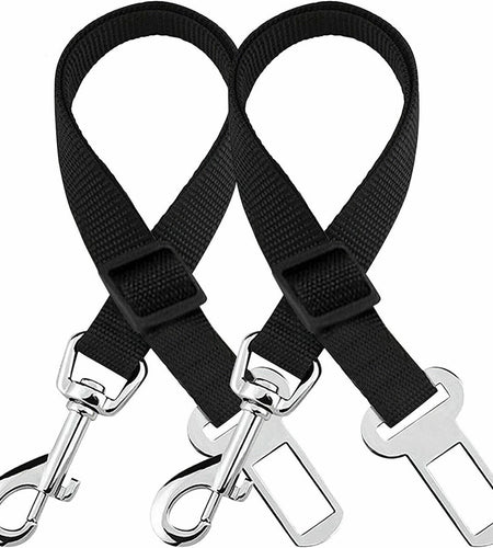 2 Pack Cat DOG PET Safety Seatbelt Car Vehicle Seat Belt Adjustable Harness Lead
