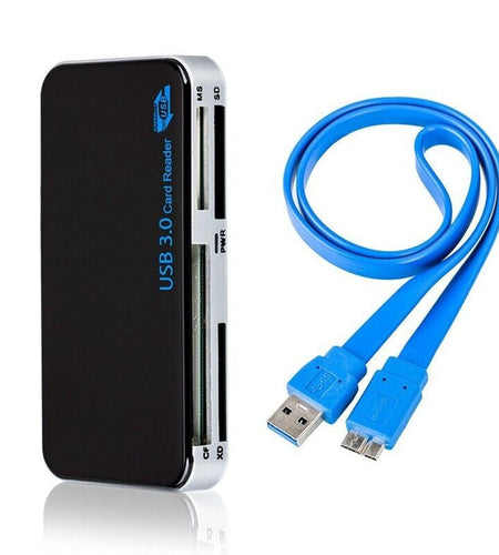 USB 3.0 Memory Card Reader Adapter 5GBPS Fit For CF/TF/SD/Micro SD/XD/M2/MS Card