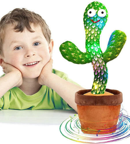 Dancing Cactus Plush Toy Doll Electronic Recording Shake With Song Funny Gift US