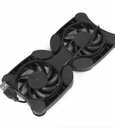 Dual USB Cooling Fan Pad Foldable Slim Fans Cooler Stand For Laptop PC Notebook