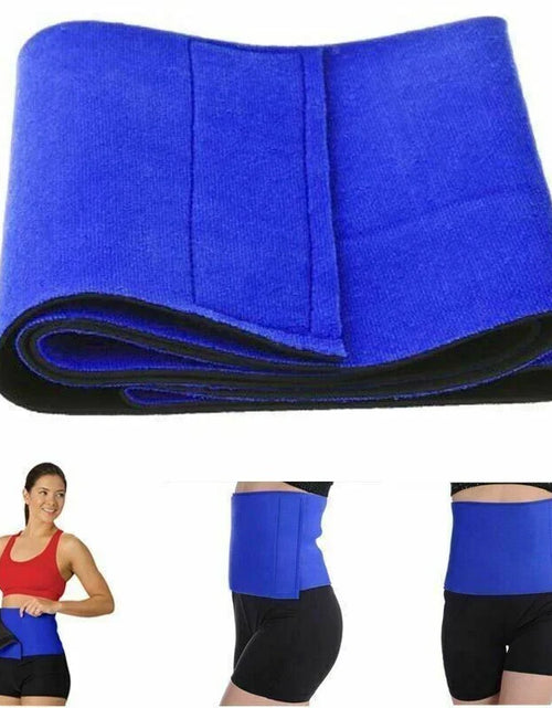 Load image into Gallery viewer, Waist Trimmer Belt Sweat Band Wrap Ab Stomach Weight Loss Fat Burner Slimming
