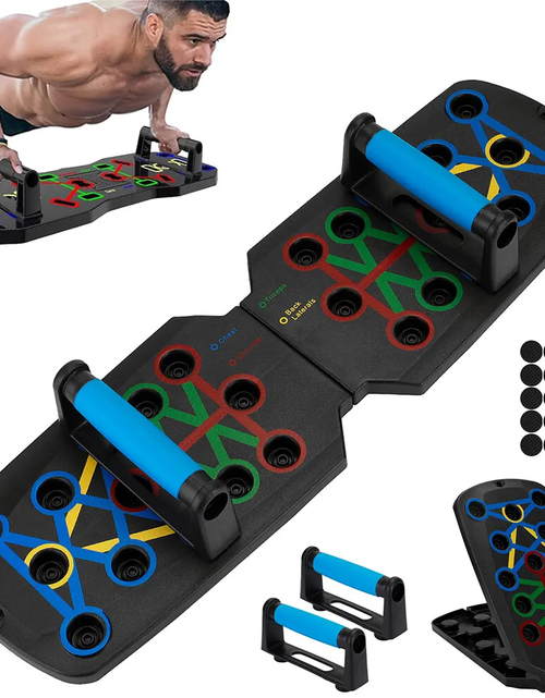 Load image into Gallery viewer, 28 in 1 Push Up Rack Board System Fitness Workout Train Home Gym Exercise Stands
