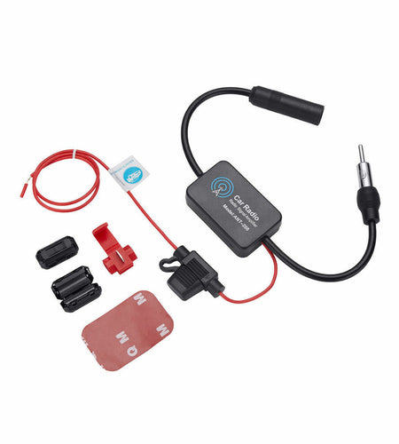 Car Auto Stereo FM & AM Radio Signal Antenna Aerial Signal Amp Amplifier Booster