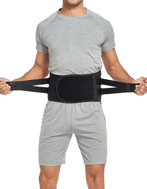 Load image into Gallery viewer, Adjustable Lower Back Brace Lumbar Support Waist Belt For Men Women Pain Relief

