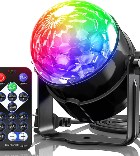 Disco Party Lights Strobe LED DJ Ball Sound Activated Bulb Dance Lamp Decoration