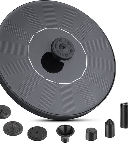 Solar Power Bird Bath Fountain Pump Upgrade 1.4W Solar Fountain With 4 Nozzle