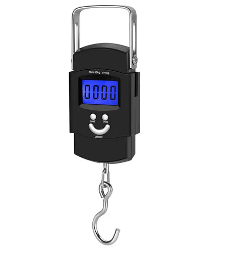 Portable Fish Scale Travel LCD Digital Hanging Luggage Electronic 110lb / 50kg