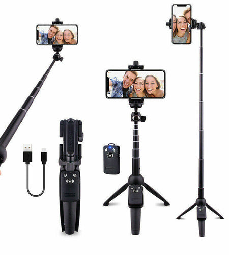 Selfie Stick Tripod 40" Bluetooth Remote Portable for iPhone and Android Phones
