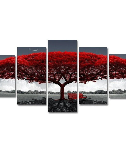 Load image into Gallery viewer, 5Pcs Canvas Print Paintings Landscape Pictures Wall Art Modern Living Room Decor
