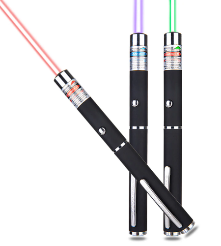 3 Packs 900Mile Laser Pointer Pen Green Blue Red Light Visible Beam Lazer