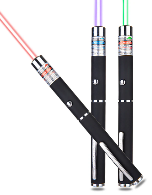 Load image into Gallery viewer, 3 Packs 900Mile Laser Pointer Pen Green Blue Red Light Visible Beam Lazer
