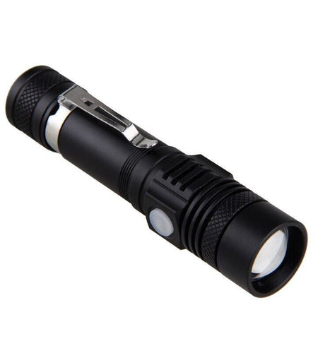 Super Bright 90000LM LED Tactical Flashlight Zoomable With Rechargeable Battery
