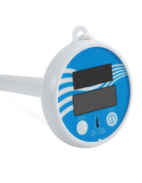 Load image into Gallery viewer, Digital Solar Powered Outdoor Floating Waterproof Rainproof Pool SPA Thermometer
