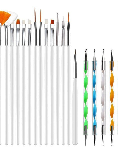Load image into Gallery viewer, 20PCS/Set Nail Art Design Dotting Painting Drawing Polish Brush Pen Tools UV Gel
