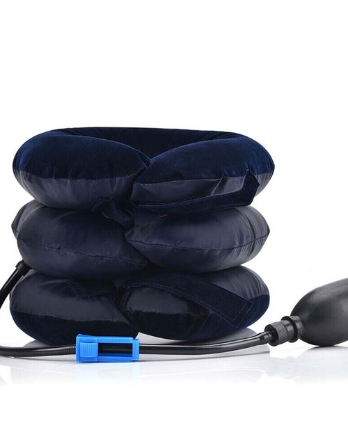 Load image into Gallery viewer, Cervical Neck Traction Device Collar Brace Support Pain Relief Stretcher Therapy
