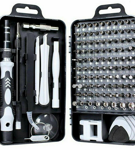 Magnetic Screwdriver Bit Set For iPhone Macbook Tool Kit Set Repair Watch 117PCS