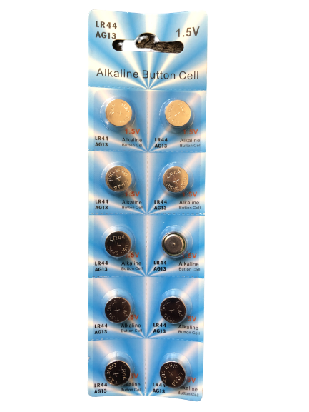 Load image into Gallery viewer, LR44 10 PACK LR44 AG13 A76 L1154 357 303 LED Button 1.5V Cell Alkaline Battery
