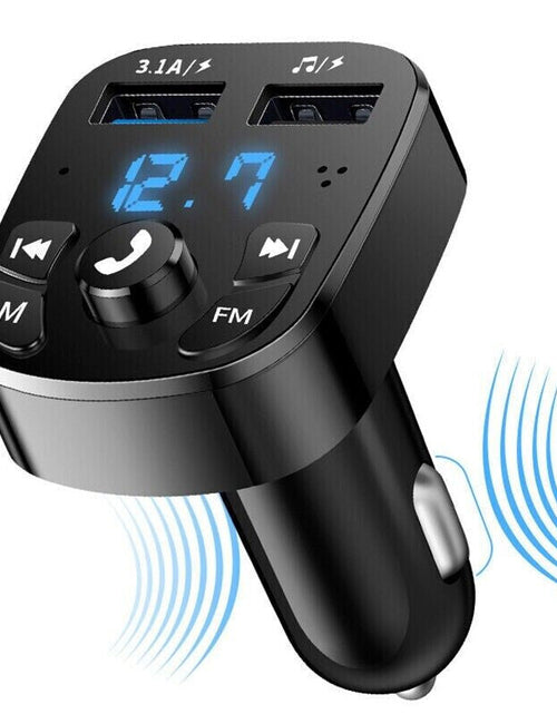 Load image into Gallery viewer, Wireless Car Bluetooth FM Transmitter MP3 Audio USB Charger Adapter Handsfree
