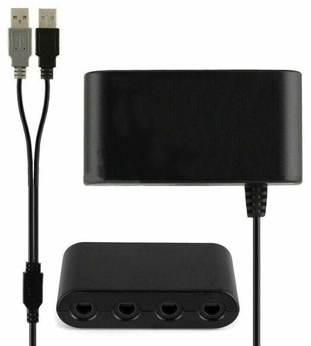 GameCube Controller Adapter 4 Port For Nintendo Switch Wii U & PC USB NEW TURBO