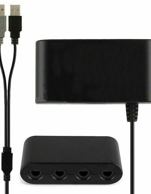 Load image into Gallery viewer, GameCube Controller Adapter 4 Port For Nintendo Switch Wii U &amp; PC USB NEW TURBO
