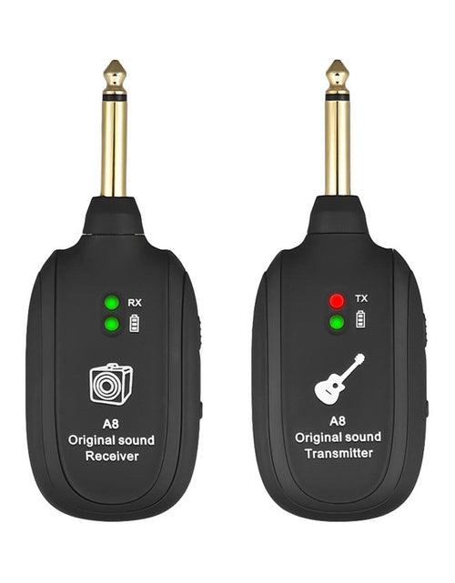 Load image into Gallery viewer, UHF Guitar Wireless System Transmitter+Receiver Built In Rechargeable Battery
