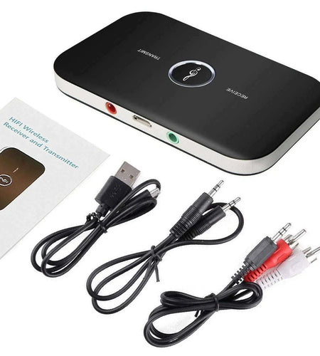 Bluetooth 5.0 Transmitter Receiver 2 IN 1 Wireless Audio 3.5mm Jack Aux Adapter