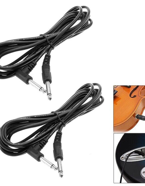 Load image into Gallery viewer, 2 PACK 10FT Electric Patch Cord Guitar Amplifier Amp Cable Right Angle 90 Degree

