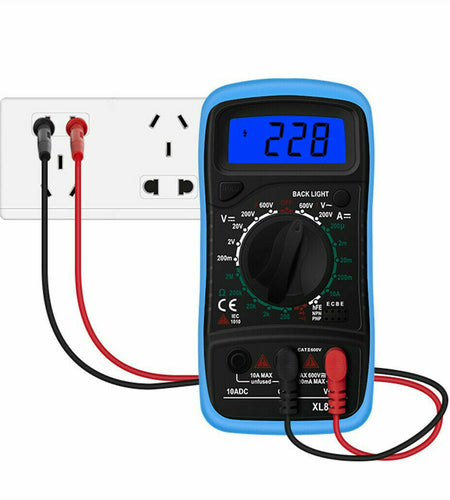 Digital Multimeter AC DC Voltmeter Ammeter Ohmmeter Volt Tester Meter XL830L USA