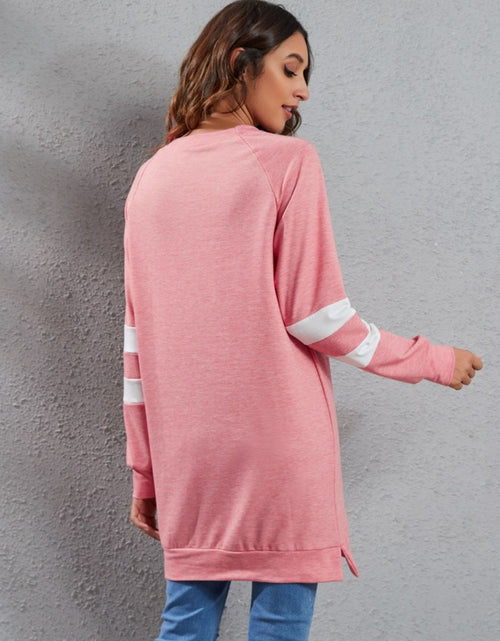 Load image into Gallery viewer, Full Size Striped Round Neck Long Sleeve T-Shirt

