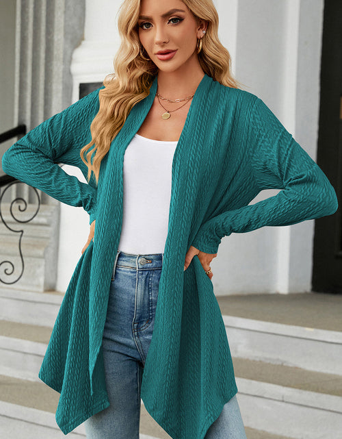 Load image into Gallery viewer, Open Front Long Sleeve Cardigan
