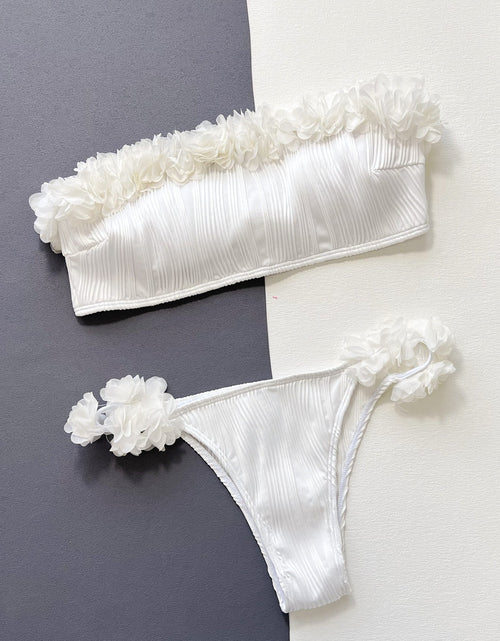 Load image into Gallery viewer, Applique Tie Back Two-Piece Bikini Set
