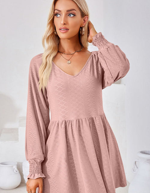 Load image into Gallery viewer, V-Neck Lantern Sleeve Blouse
